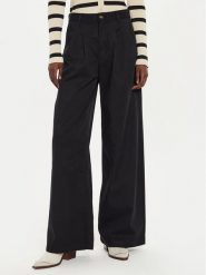 Levi's® Spodnie materiałowe A7535-0003 Czarny Wide Leg. Czarne spodnie materiałowe bez wzorów, z bawełny. Za 339.99 zł.