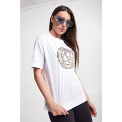 T-shirt JOOP!. Białe t-shirty Joop!, xxs, z aplikacjami, z bawełny, bez kołnierzyka, bez ramiączek. Za 369.00 zł.
