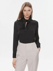 Calvin Klein Bluzka K20K206890 Czarny Regular Fit. Czarne bluzki Calvin Klein, bez wzorów, z syntetyku, bez kołnierzyka, bez ramiączek. Za 699.99 zł.