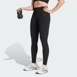 Legginsy Workout Essentials Knit Scrunch 7/8. Czarne legginsy adidas, bez wzorów, sportowe. Za 239.00 zł.