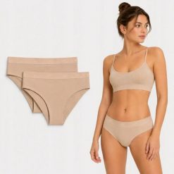 FIGI DAMSKIE 4F 2PAK BIELIZNY DAMSKIEJ BAWEŁNIANEJ XL F039 SS26. Czarne majtki sportowe 4f, s, bez wzorów, z bawełny, na fitness i siłownię. Za 50.75 zł.