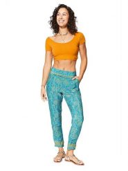 Ipanima Spodnie w kolorze pomarańczowo-niebieskim rozmiar: 38/40. Niebieskie spodnie materiałowe Ipanima, bez wzorów, z materiału. Za 65.99 zł.