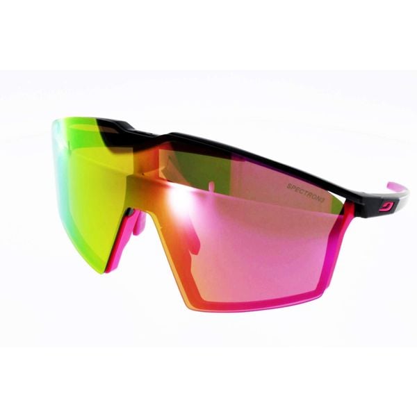 Okulary rowerowe Julbo Edge - czarno różowy | Spectron cat 3. Czarne okulary przeciwsłoneczne JULBO, bez wzorów. Za 650.00 zł.