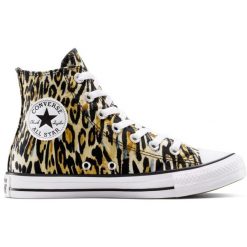 Buty sportowe Converse Chuck Taylor All Star Leopard. Brązowe buty treningowe Converse, bez wzorów, bez zapięcia. Za 390.00 zł.