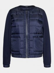 Olsen Kurtka bomber 15001401 Granatowy Regular Fit. Niebieskie kurtki Olsen, bez wzorów, z bawełny, bez kaptura. Za 319.99 zł.