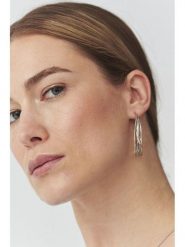 TATUUM Kolczyki-kreole "Snaky" rozmiar: onesize. Szare kolczyki Tatuum, srebrne. Za 26.99 zł.