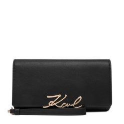 Portfel KARL LAGERFELD. Czarne portfele KARL LAGERFELD, bez wzorów. Za 649.99 zł.
