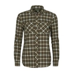 Koszula damska Pinewood Felicia. Zielone koszule PINEWOOD, l, bez wzorów, casualowe, bez kołnierzyka, bez ramiączek. Za 179.99 zł.