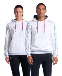 Bluza Arena Fireflow Hooded Sweat Inserts z kapturem. Białe bluzy z kapturem Arena, l, bez wzorów, z bawełny, z kapturem, do pływania. Za 199.00 zł.