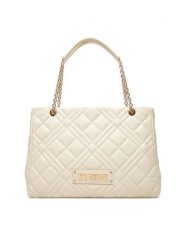 LOVE MOSCHINO Torebka JC4145PP1NLA0110 Beżowy. Brązowe torebki klasyczne Love Moschino, bez wzorów, ze skóry, bez dodatków. Za 699.99 zł.