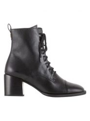 Högl Skórzane botki w kolorze czarnym rozmiar: 37. Czarne botki Högl, bez wzorów, eleganckie, bez obcasa, bez zapięcia. Za 394.95 zł.