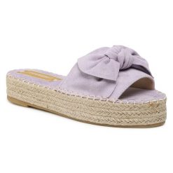 Espadryle DeeZee. Fioletowe espadryle DeeZee, bez wzorów, bez obcasa. Za 35.99 zł.