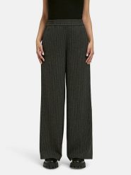 Milano Italy Spodnie w kolorze czarnym rozmiar: 48. Czarne spodnie materiałowe Milano Italy, bez wzorów, z materiału, z podwyższonym stanem. Za 173.99 zł.