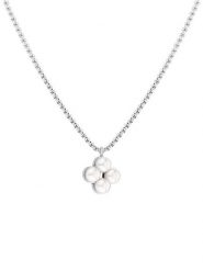 Tamaris Naszyjnik z elementem ozdobnym - dł. 45 cm rozmiar: onesize. Szare naszyjniki Tamaris, z materiału, z perłą, ze stali. Za 140.20 zł.