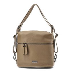 Brązowa Stylowa Torebka Damska Z Funkcją Plecaka Venezia. Brązowe listonoszki Venezia, bez wzorów, ze skóry, biznesowe, bez dodatków. Za 368.99 zł.