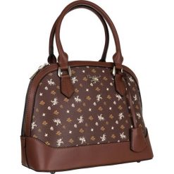 Kuferek c. brązowy retro David Jones CM6113 D.BROWN. Brązowe torebki klasyczne David Jones, z aplikacjami, ze skóry ekologicznej, retro, zdobione, bez dodatków. Za 179.99 zł.