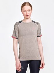 Craft Koszulka "Pro Trail Fuseknit" w kolorze beżowym do biegania rozmiar: XS. Brązowe t-shirty sportowe Craft, xs, bez wzorów, bez ramiączek, do biegania. Za 79.40 zł.