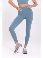 Onamaste Legginsy sportowe "Mantra" w kolorze błękitnym rozmiar: L/XL. Niebieskie legginsy Onamaste, l, bez wzorów, z materiału, z podwyższonym stanem, outdoorowe. Za 162.49 zł.