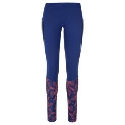 Legginsy damskie Kilpi Runner. Niebieskie legginsy Kilpi, bez wzorów, sportowe. Za 179.35 zł.