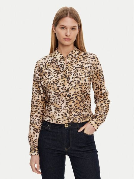 Guess Koszula W5GH83 WH5N2 Kolorowy Regular Fit. Koszule Guess, l, z aplikacjami, z lyocellu, bez kołnierzyka, bez ramiączek. Za 249.99 zł.