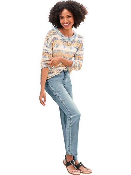 Heine Dżinsy - Regular fit - w kolorze błękitnym rozmiar: 38. Niebieskie jeansy Heine, bez wzorów, klasyczne. Za 113.36 zł.