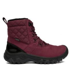 Śniegowce Keen. Czerwone śniegowce Keen, bez wzorów, bez zapięcia. Za 799.99 zł.