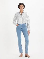 Levi´s Dżinsy - Slim fit - w kolorze błękitnym rozmiar: W30/L30. Niebieskie jeansy l, z aplikacjami, klasyczne, z podwyższonym stanem. Za 215.21 zł.