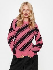 United Colors Of Benetton Sweter 1144E107C Różowy Regular Fit. Czerwone swetry United Colors Of Benetton, xs, bez wzorów, z wełny, bez ramiączek. Za 249.99 zł.
