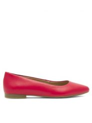 Lasocki Baleriny RST-KAJA-01 Czerwony. Czerwone baleriny Lasocki, bez wzorów, ze skóry, bez obcasa, bez zapięcia. Za 139.99 zł.