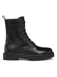 Geox Skórzane botki "Bleyze" w kolorze czarnym rozmiar: 38. Czarne botki Geox, bez wzorów, bez obcasa, bez zapięcia. Za 264.15 zł.