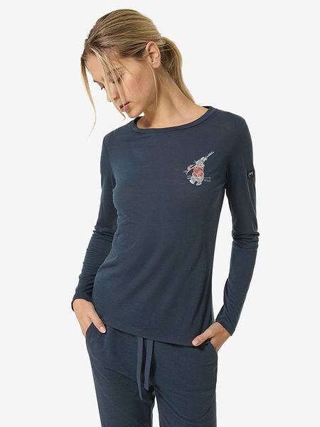 Super.natural Koszulka funkcyjna "Lil Ski Bunny" w kolorze granatowym rozmiar: XS. Niebieskie t-shirty sportowe super.natural, xs, bez wzorów, z wełny, bez ramiączek, outdoorowe. Za 208.99 zł.