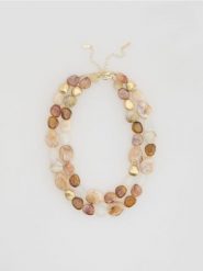 Naszyjnik z ozdobnymi kamieniami - wielobarwny. Naszyjniki Reserved. Za 119.99 zł.