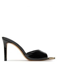 Aldo Klapki Anniebrilden 13740438 Czarny. Czarne klapki Aldo, bez wzorów, ze skóry, bez obcasa, bez zapięcia. Za 379.99 zł.