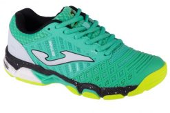Buty do siatkówki damskie, Joma V.Impulse Lady 24 VIMPLS. Zielone buty treningowe Joma, bez wzorów, z materiału, przed kostkę, bez zapięcia, do siatkówki. Za 449.99 zł.