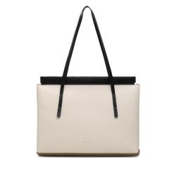 Torebka Gino Rossi. Brązowe shopper bag Gino Rossi, bez wzorów, bez dodatków. Za 479.99 zł.
