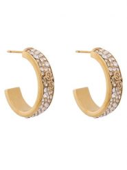 Guess Kolczyki JUBE06 402JW Złoty. Żółte kolczyki Guess, złote. Za 349.99 zł.