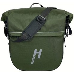 Torba na bagażnik rowerowy „eMotion”, zielona. Zielone shopper bag HABERLAND, bez wzorów, sportowe, bez dodatków. Za 433.70 zł.