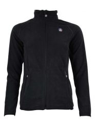 Peak Mountain Kurtka polarowa "Afonor" w kolorze czarnym rozmiar: M. Czarne kurtki Peak Mountain, m, z aplikacjami, z materiału, bez kaptura. Za 61.17 zł.