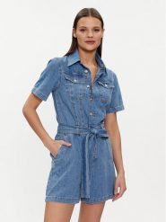 Liu Jo Kombinezon UA4206 DS030 Niebieski Regular Fit. Niebieskie sukienki Liu Jo, bez wzorów, z bawełny, bez kołnierzyka, bez ramiączek. Za 519.99 zł.