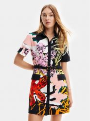 Desigual Sukienka koszulowa MONSIEUR CHRISTIAN LACROIX Almeria 24SWVW73 Kolorowy Regular Fit. Sukienki Desigual, xl, bez wzorów, z bawełny, bez kołnierzyka, bez ramiączek, koszulowe. Za 539.99 zł.
