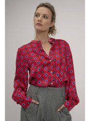 Josephine & Co Bluzka w kolorze czerwonym rozmiar: 42. Czerwone bluzki Josephine & Co, bez wzorów, z wiskozy, bez kołnierzyka, bez ramiączek. Za 267.92 zł.