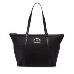 Torebka KARL LAGERFELD. Czarne shopper bag KARL LAGERFELD, bez wzorów, bez dodatków. Za 639.99 zł.