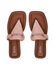 MICHAEL Michael Kors Japonki Lena 40R5LEFS1L Różowy. Czerwone japonki MICHAEL Michael Kors, bez wzorów, ze lnu. Za 439.99 zł.
