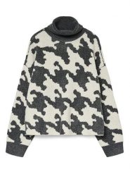 Vero Moda Golf w kolorze kremowo-ciemnoszarym rozmiar: XL. Brązowe swetry Vero Moda, s, bez wzorów, z materiału, bez ramiączek. Za 100.28 zł.