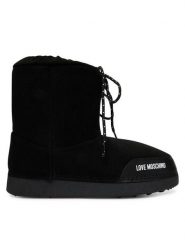 LOVE MOSCHINO Śniegowce JA24112G1PISF000 Czarny. Czarne śniegowce Love Moschino, bez wzorów, ze skóry, bez zapięcia. Za 709.99 zł.