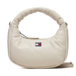 Torebka Tommy Jeans. Brązowe torebki klasyczne Tommy Jeans, bez wzorów, z jeansu, klasyczne, bez dodatków. Za 229.99 zł.