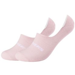 Skarpetki sportowe damskie 2PPK Mesh Ventilation Footies Socks. Czerwone skarpetki Skechers, bez wzorów, z bawełny. Za 29.99 zł.