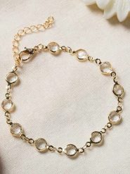 Lodie Silver Pozłacana bransoletka z cyrkoniami rozmiar: onesize. Szare bransoletki Lodie Silver, z cyrkonią, metalowe. Za 43.99 zł.