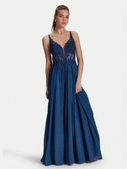Hey Kyla Sukienka wieczorowa 5AI081HK Granatowy Slim Fit. Niebieskie sukienki Hey Kyla, bez wzorów, z syntetyku, wizytowe, bez kołnierzyka, bez ramiączek. Za 499.99 zł.