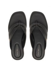 Tommy Hilfiger Japonki FW0FW09216 Czarny. Czarne japonki Tommy Hilfiger, bez wzorów, ze skóry. Za 359.99 zł.